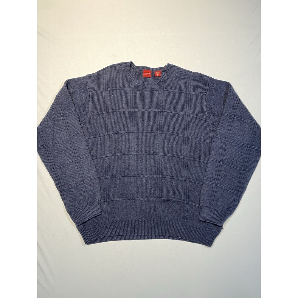 Vintage Arrow Grandpa Sweater Dark Blue 100% Cotton